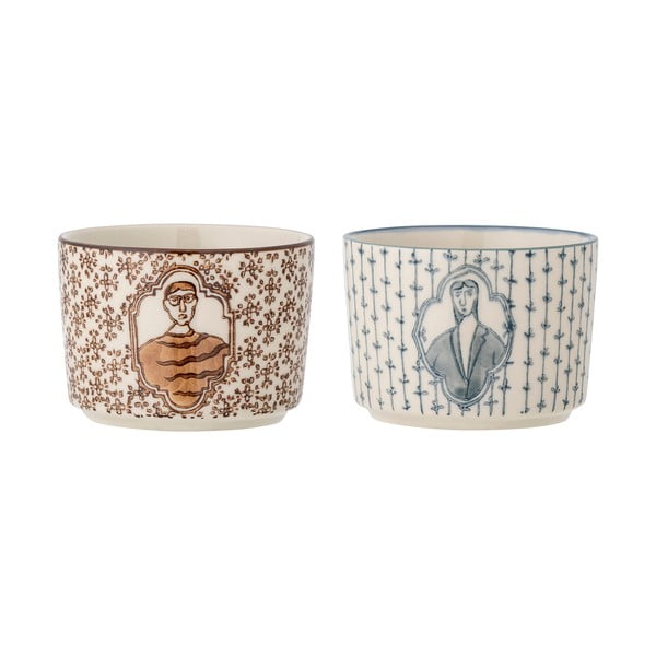 Boluri mici crem 2 buc. din gresie 230 ml Tonia – Bloomingville