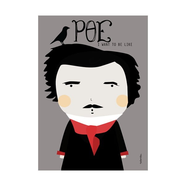 Poster NiñaSilla Edgar Allan Poe, 21 x 42 cm