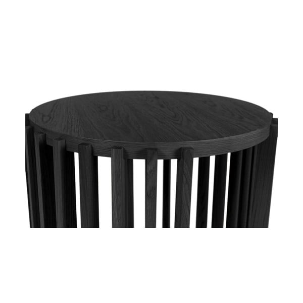 Măsuță auxiliară Woodman Drum, ø 53 cm, negru-image-4
