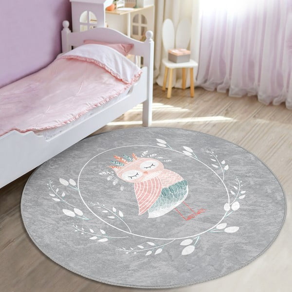 Covor pentru copii gri ø 100 cm Comfort – Mila Home-image-1
