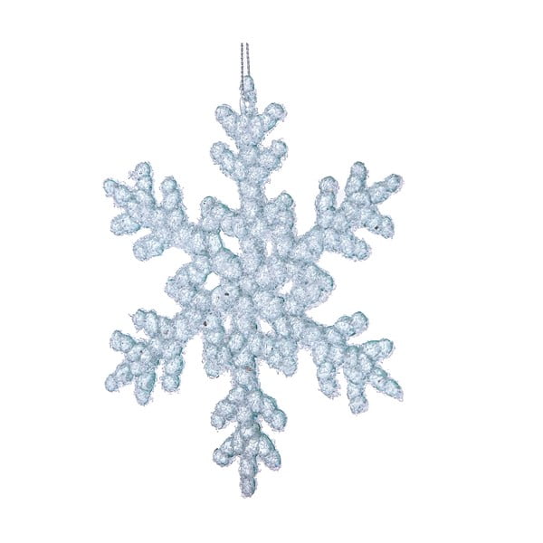 Ornament de Crăciun din sticlă ø 6 cm Snowflake – Dakls