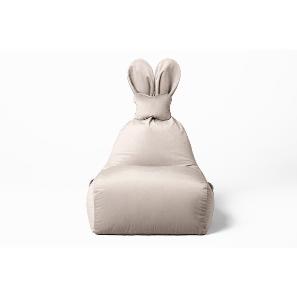Fotoliu puf pentru copii bej Funny Bunny – The Brooklyn Kids-image-3