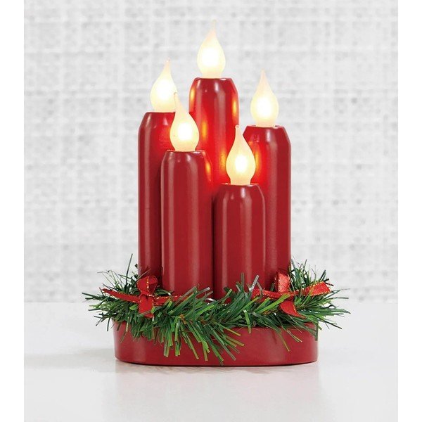 Decorațiune luminoasă roșie  cu model de Crăciun Hanna – Markslöjd