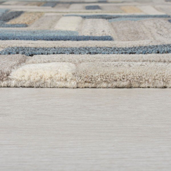 Covor din lână Flair Rugs Russo, 160 x 230 cm, gri-albastru-image-3