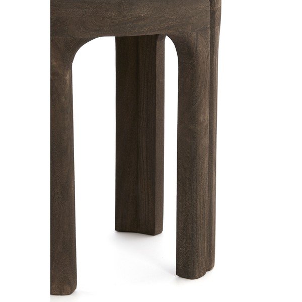 Măsuță auxiliară rotundă cu blat din piatră ø 45 cm Ali – Light & Living-image-4