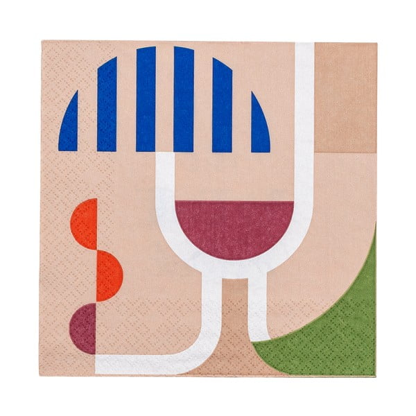 Șervețele 20 buc. din hârtie Wine – Bloomingville