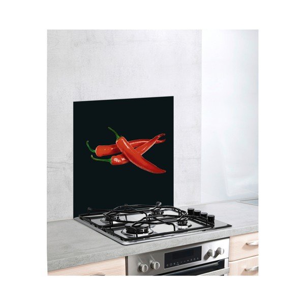 Protecție din sticlă pentru peretele de lângă aragaz Wenko Peperoni, 60 x 70 cm-image-2