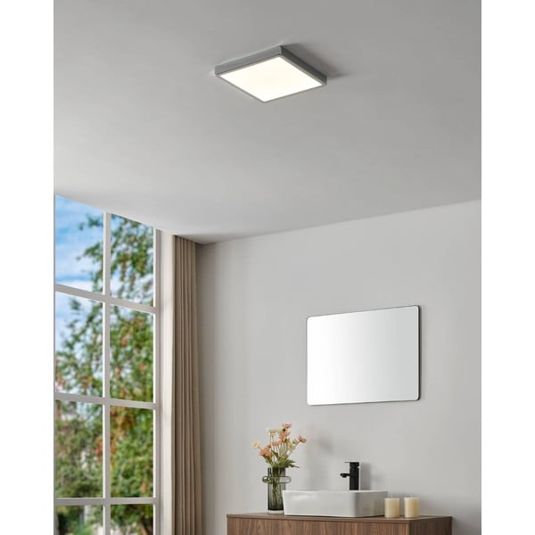 Plafonieră argintie LED 28,5x28,5 cm FUEVA 5 – EGLO-image-1