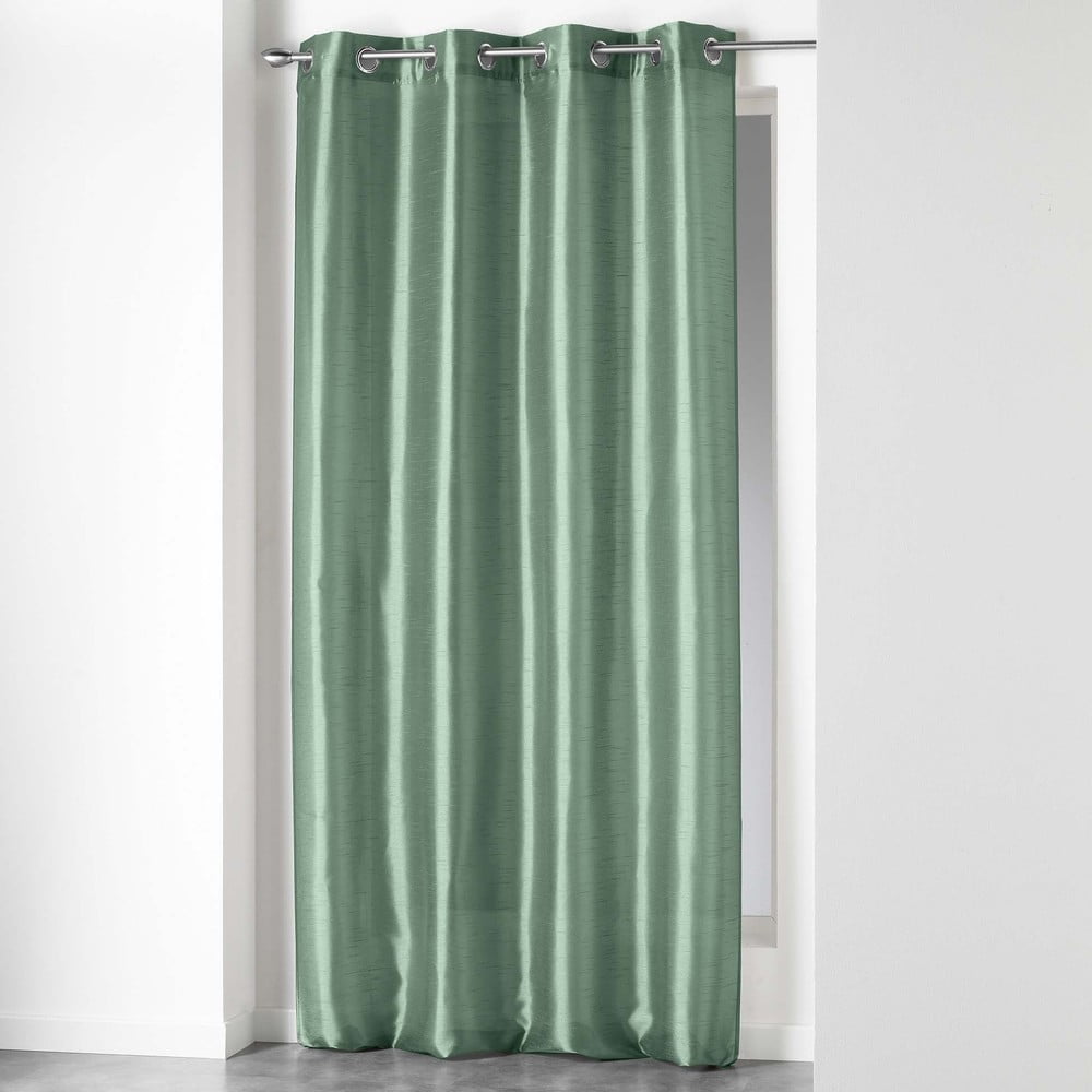 Draperie verde din satin 140x240 cm Shana – douceur d\'intérieur