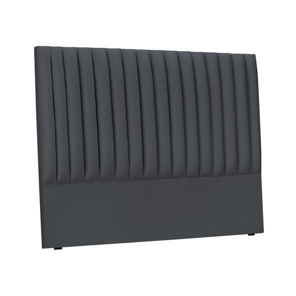 Tăblie de pat gri antracit tapițată 140x120 cm NJ - Cosmopolitan Design-image-2