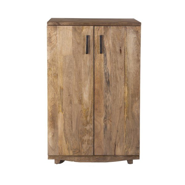 Dulap vinotecă în culoare naturală din lemn de mango număr de sticle 12, 74x122x46 cm Bombay – Interia Home & Living