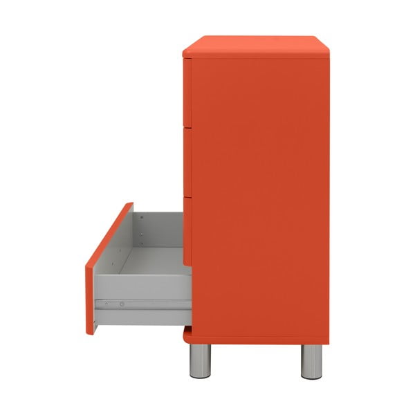 Comodă înaltă roșie 86x92 cm Malibu - Tenzo-image-3