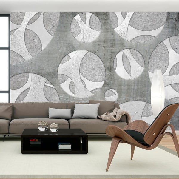 Tapet format mare Artgeist Woven of Grays, 300 x 210 cm