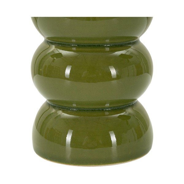 Veioză albă/verde din ceramică cu abajur textil (înălțime 46 cm) Torr – Mauro Ferretti-image-2