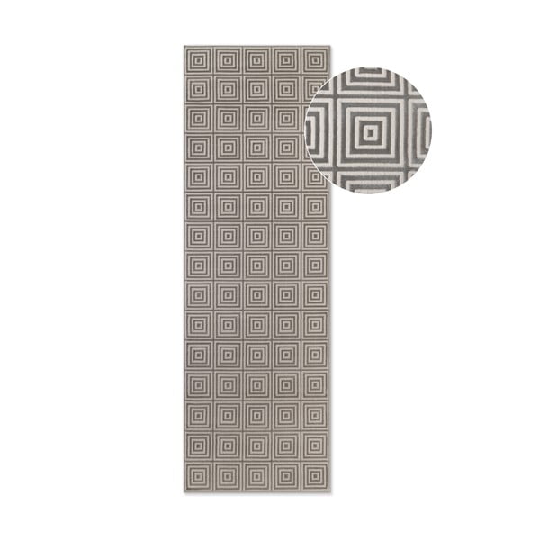 Covor tip traversă gri 80x240 cm Perles Tourmaline – Elle Decoration