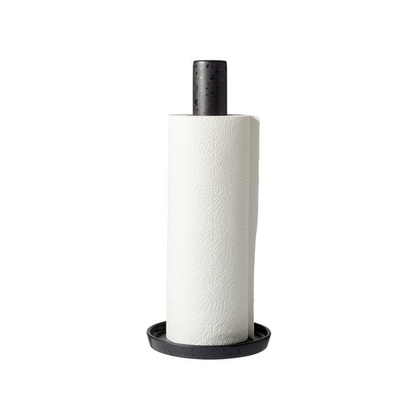 Suport orizontal pentru prosoape de bucătărie din hârtie negru din gresie ceramică ø 13 cm Gastro  – Bitz-image-3