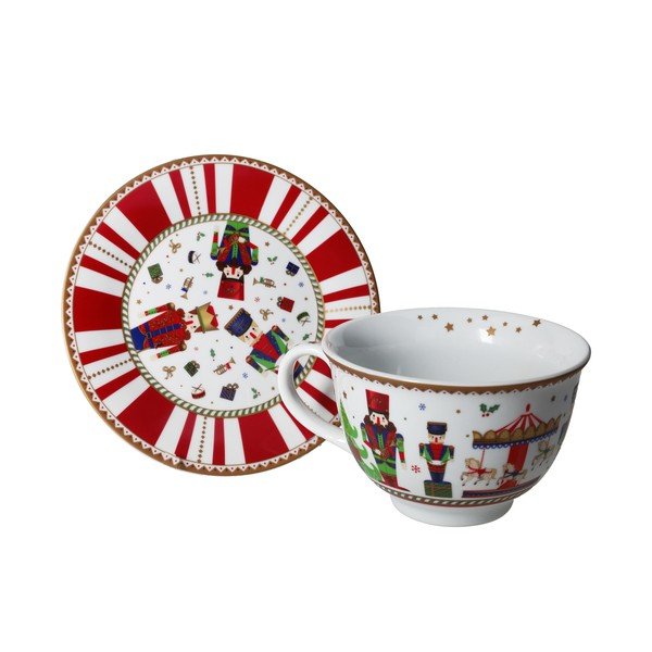 Ceașcă albă de Crăciun Tazza - Brandani-image-1