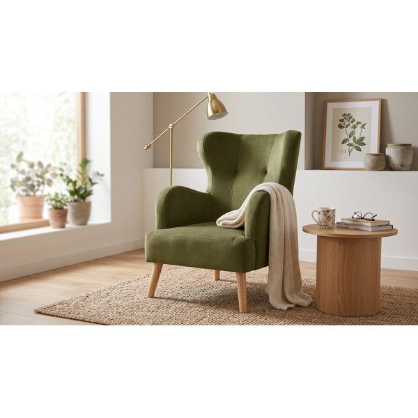 Fotoliu verde wing Noemye – Bonami Selection-image-1