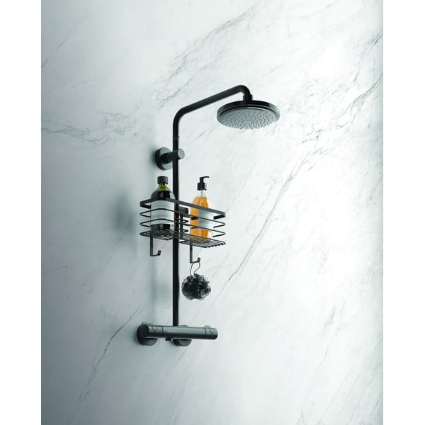 Raft pentru baie Metaltex Origin, negru-image-3