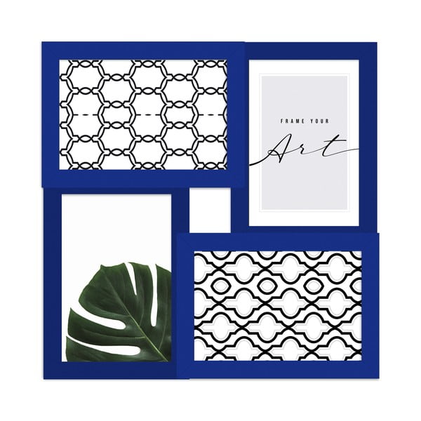 Ramă foto albastru-închis de agățat 27x27 cm – knor