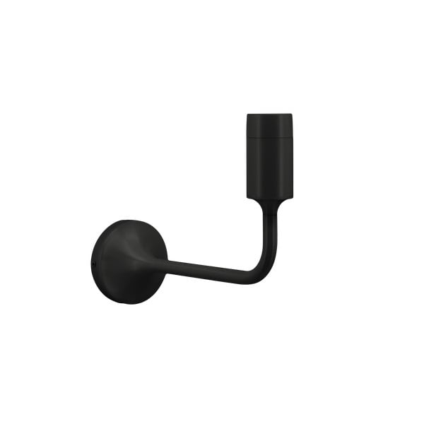 Aplică de perete neagră fără abajur din metal Santé – UMAGE