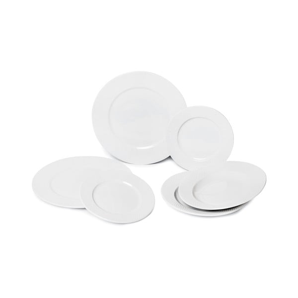 Set 6 farfurii de porțelan Bonami Essentials Imperio, alb