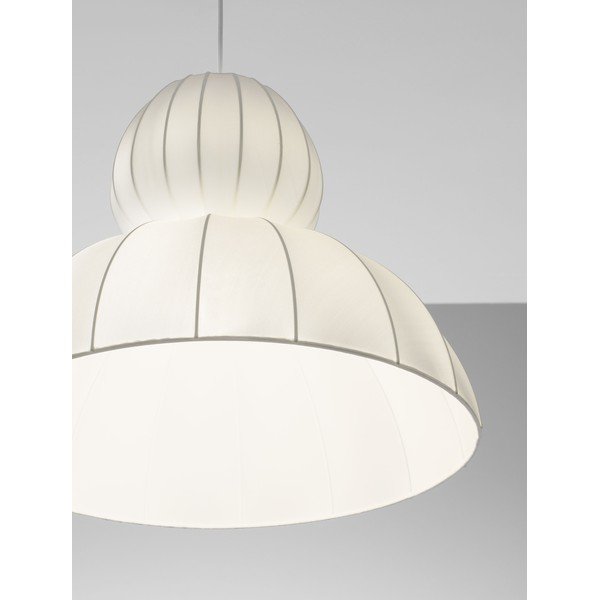 Lustră alb mat din material textil ø 50 cm Delina – Nova Luce-image-2