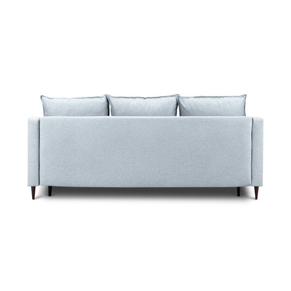 Canapea extensibilă cu spațiu pentru depozitare Mazzini Sofas Ancolie, albastru deschis, 215 cm-image-3