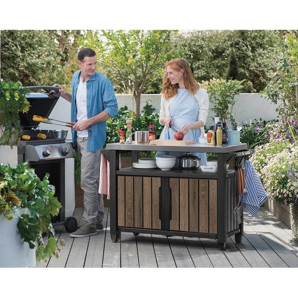 Masă de bar pentru grădină 134x52 cm Deco – Keter-image-1