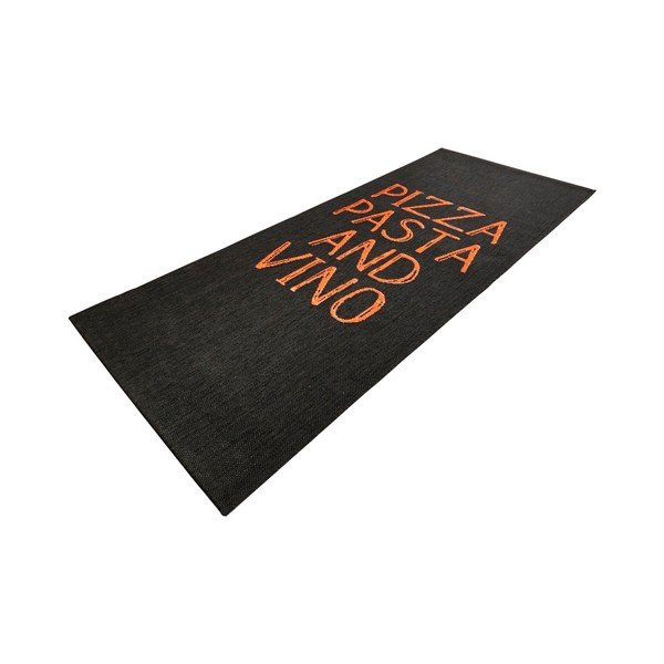 Covor de bucătărie Hanse Home Pizza Pasta and Vino, 80 x 200 cm, negru-image-2