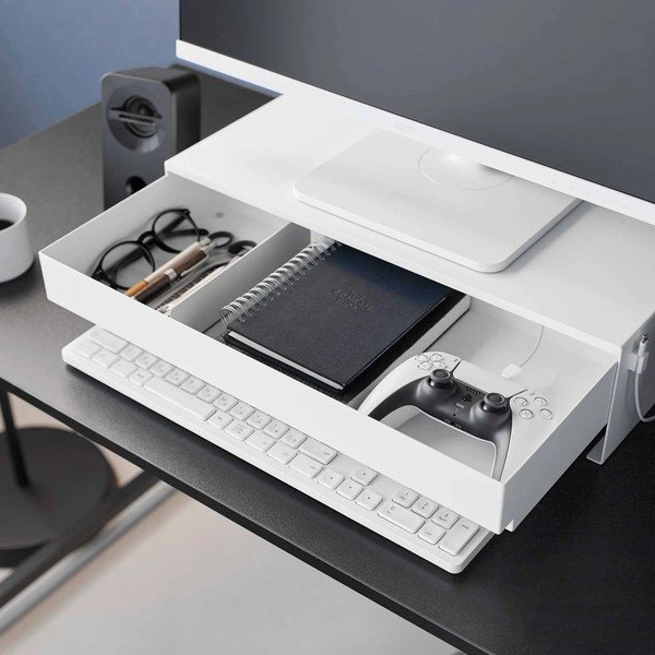 Suport pentru monitor alb din metal Tower – YAMAZAKI-image-4