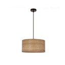 Lustră maro deschis cu abajur din ratan ø 30 cm Legno – Candellux Lighting