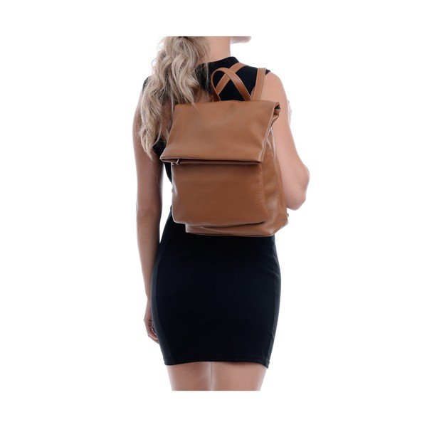Rucsac din piele Isabella Rhea, maro-image-2