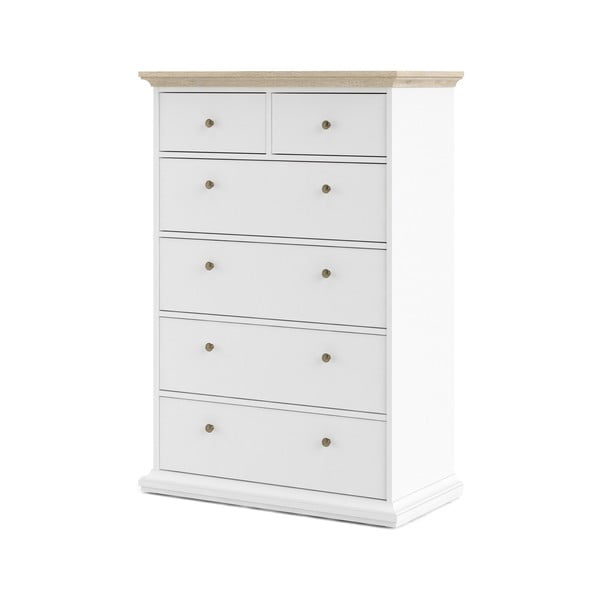 Comoda Tvilum Paris, 96x140 cm, alb-natural-image-2