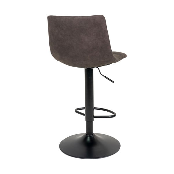 Scaune de bar gri-închis cu înălțime ajustabilă 2 buc. tapițate (înălțime șezut 63 cm) Middelfart – House Nordic-image-4