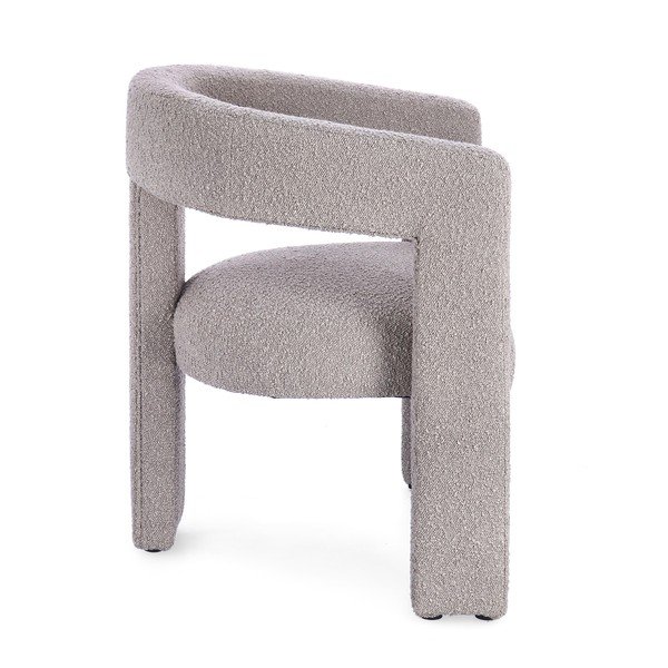 Scaun de living gri deschis cu cotiere tapițat Arabella – Bizzotto-image-2