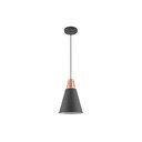 Lustră neagră cu abajur din metal ø 22 cm Gianni – GTV