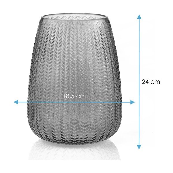 Vază verde din sticlă (înălțime 24 cm) Sevilla – Restilo-image-3