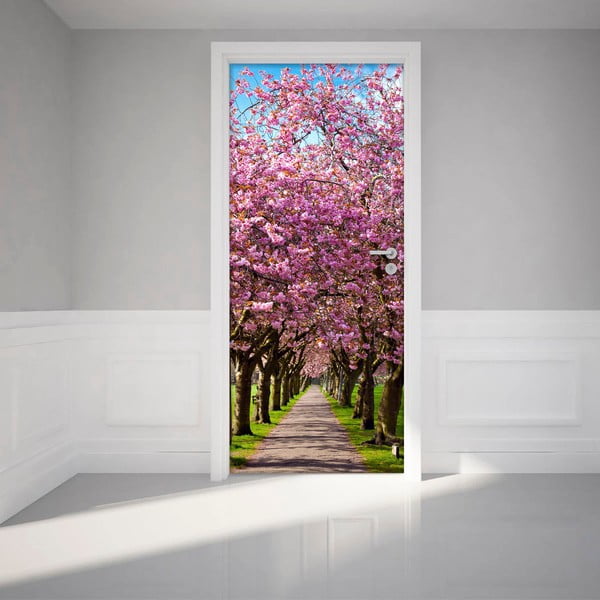 Autocolant adeziv pentru ușă  Ambiance Blossom Plum Tree