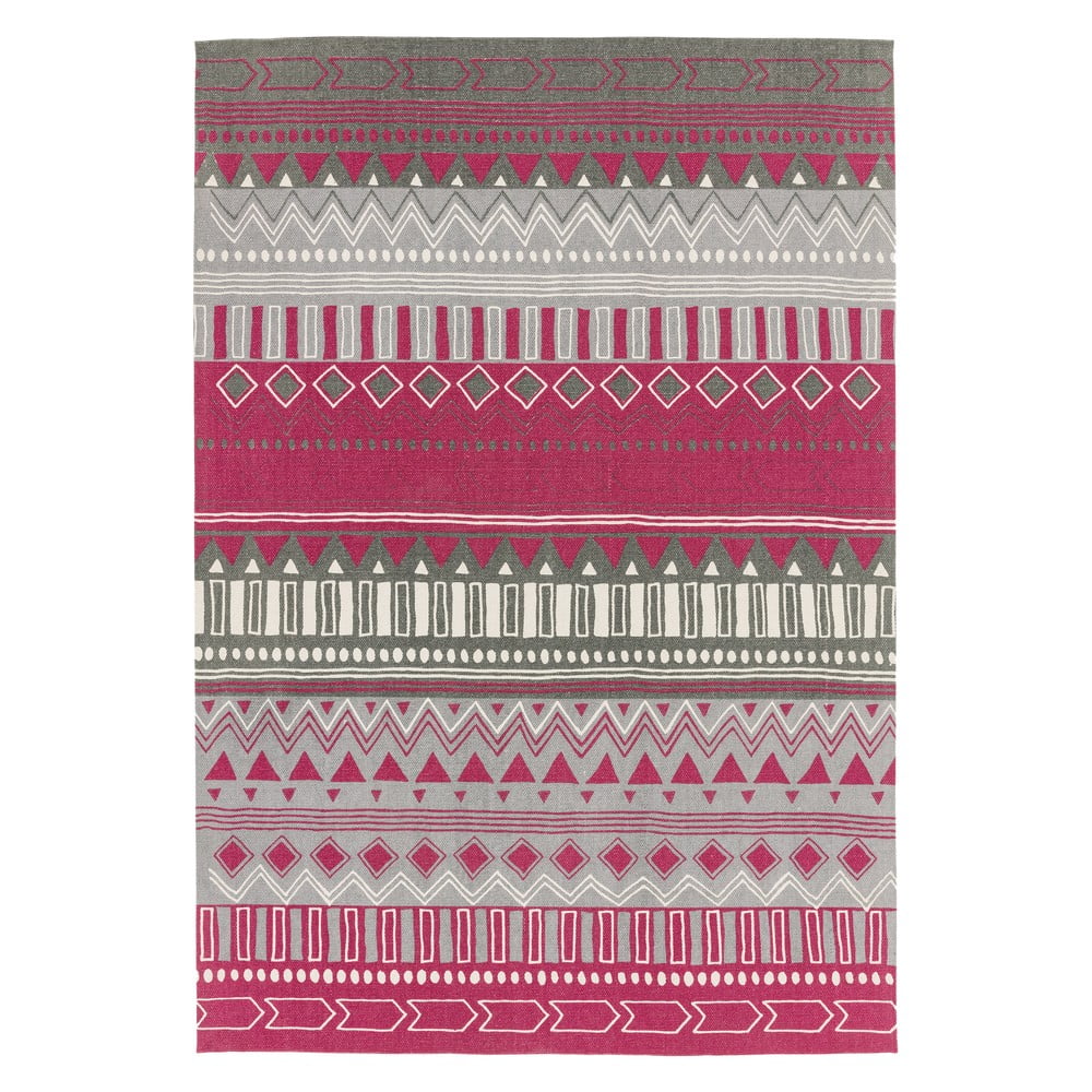 Covor Asiatic Carpets Tribal Mix, 120 x 170 cm, roz-gri