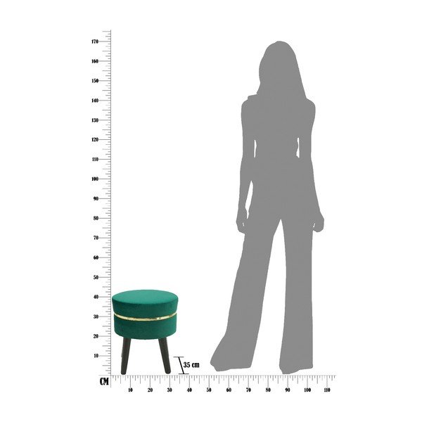 Taburet Mauro Ferretti Paris, verde smarald-image-2