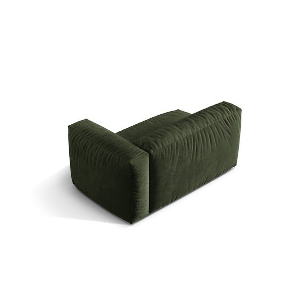 Modul pentru canapea modulară verde cu tapițerie din catifea (cu colț pe partea dreaptă) Martina – Micadoni -image-2