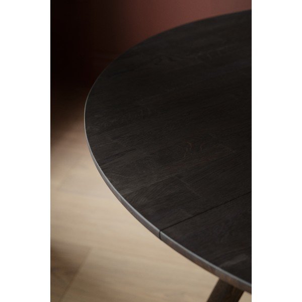 Masă de dining rotundă extensibilă din lemn de stejar ø 140 cm Clapperton – Rowico-image-4