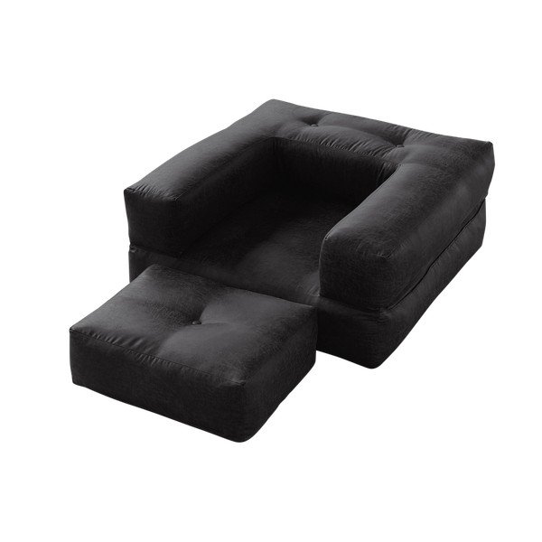 Fotoliu extensibil Karup Cube Poly Black-image-3