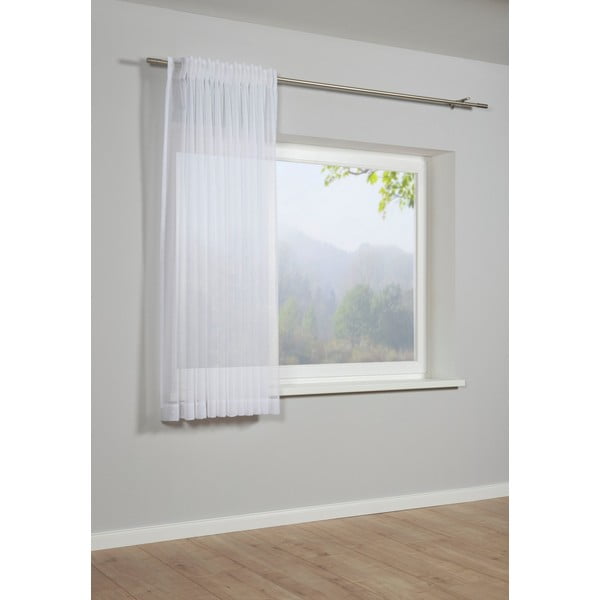 Perdea albă 175x450 cm Voile Uni - Gardinia-image-1