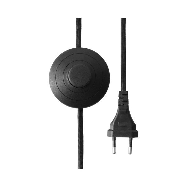 Lampadar negru/crem cu structură flexibilă din material textil (înălțime 155 cm) Kate – Ellos Home-image-4