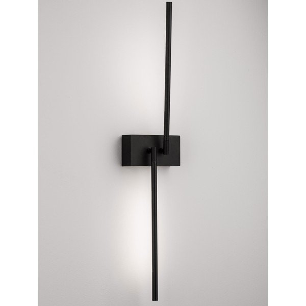 Aplică de perete neagră LED cu structură flexibilă din metal Raccio – Nova Luce-image-3