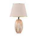 Veioză crem/aurie cu abajur textil (înălțime 50 cm) Yakamoz – Opviq lights