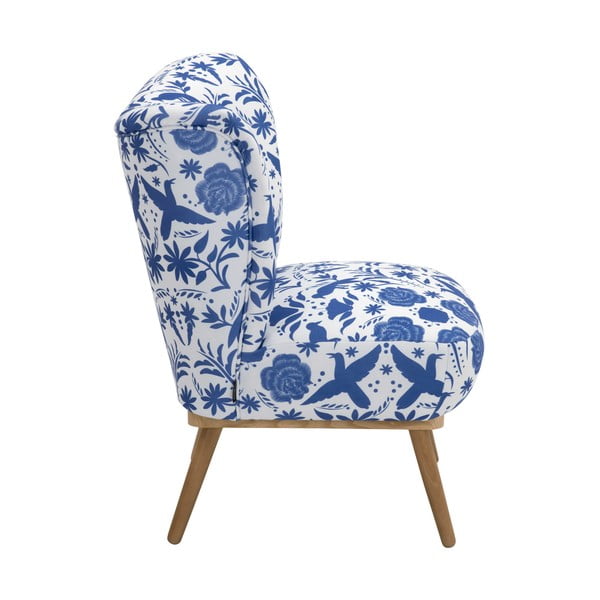 Fotoliu cu motiv floral Max Winzer Jack, albastru-alb-image-4