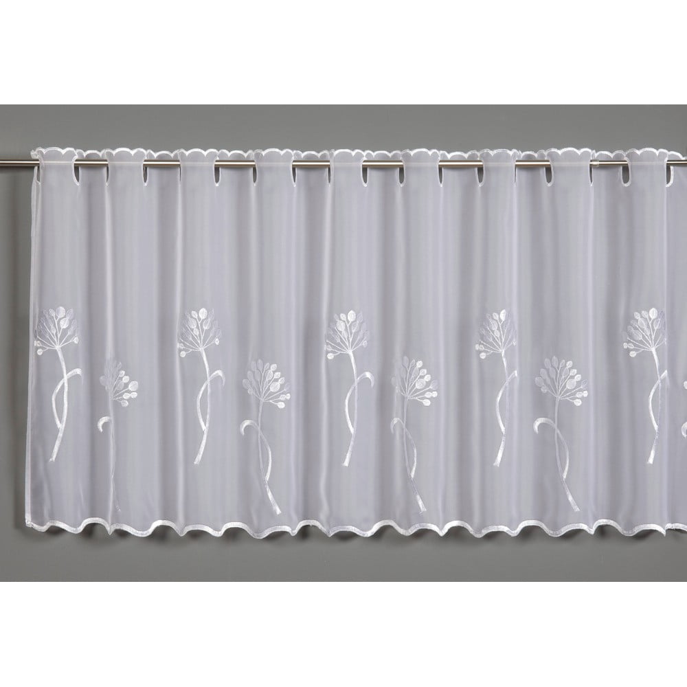 Perdea albă din voal 140x48 cm Dandelion – Sehlbach
